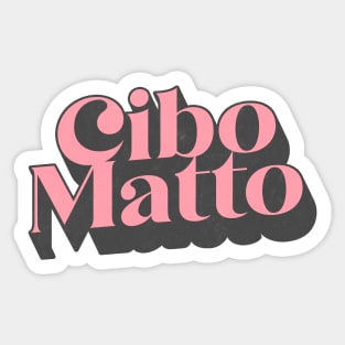 Cibo Matto // 90s Style Fan Design Sticker